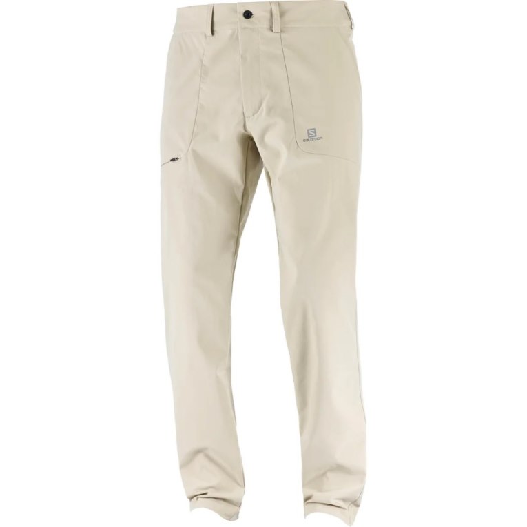 Beige Salomon Wayfarer City Men's Sport Pants | IE WM1495